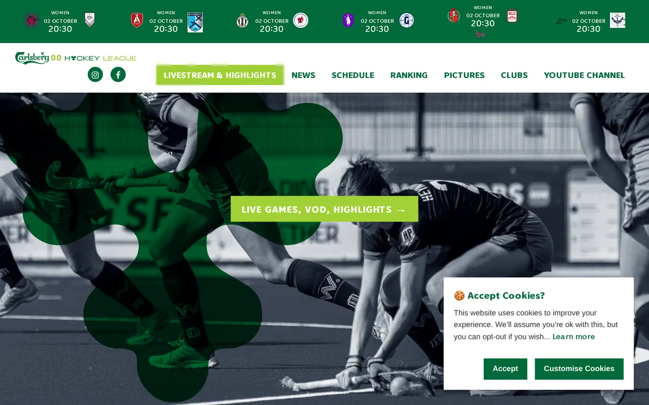 Screenshot of the competition site