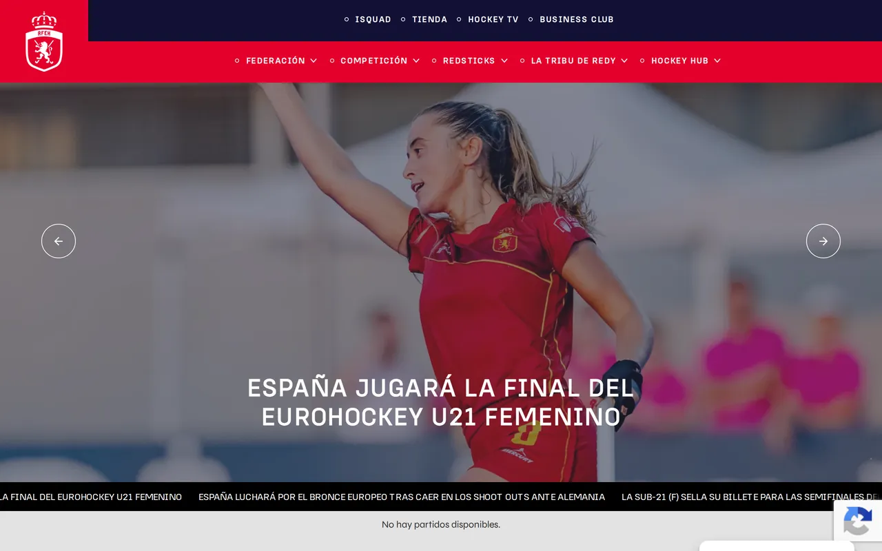 Screenshot van de competitiesite