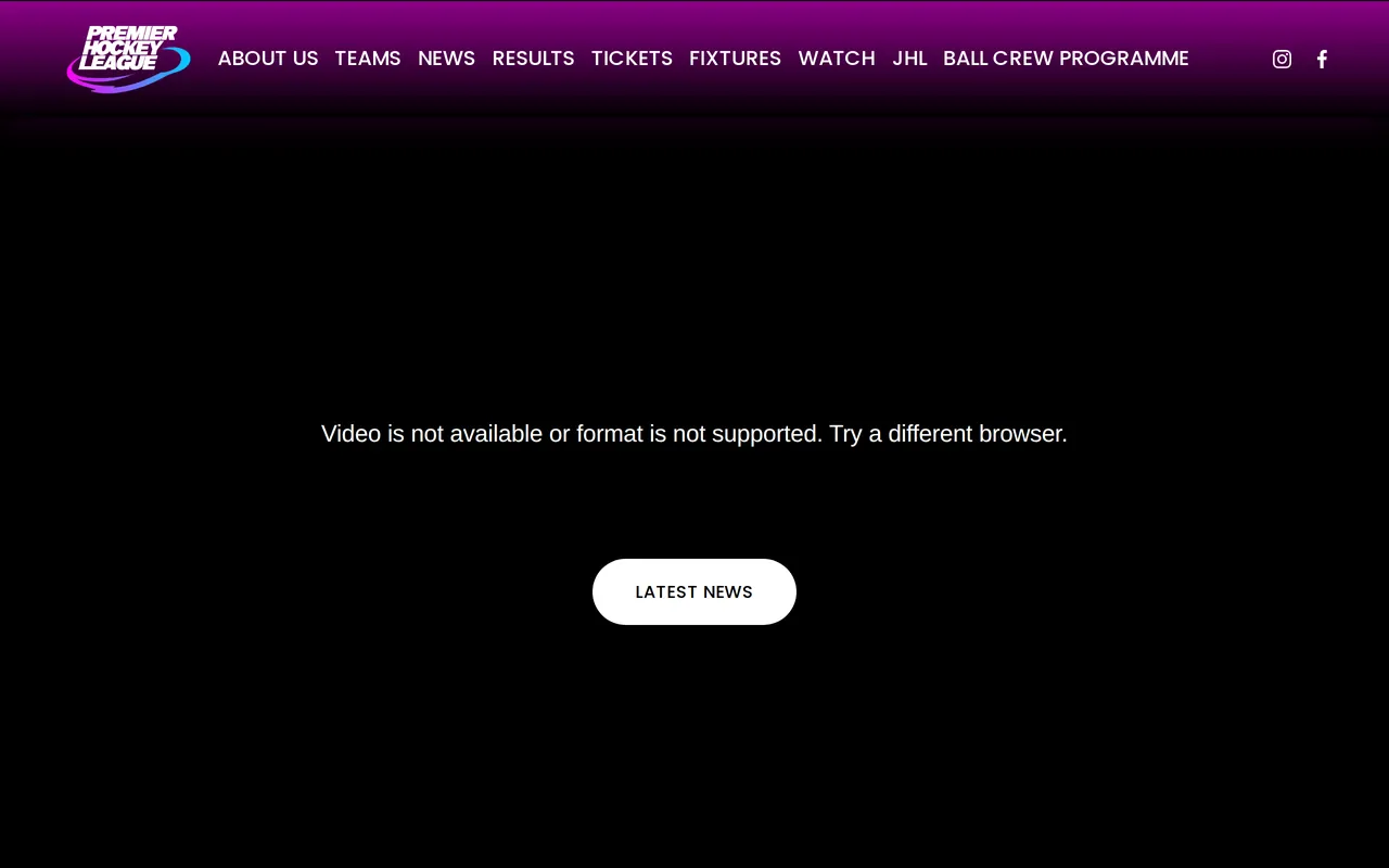 Screenshot van de competitiesite