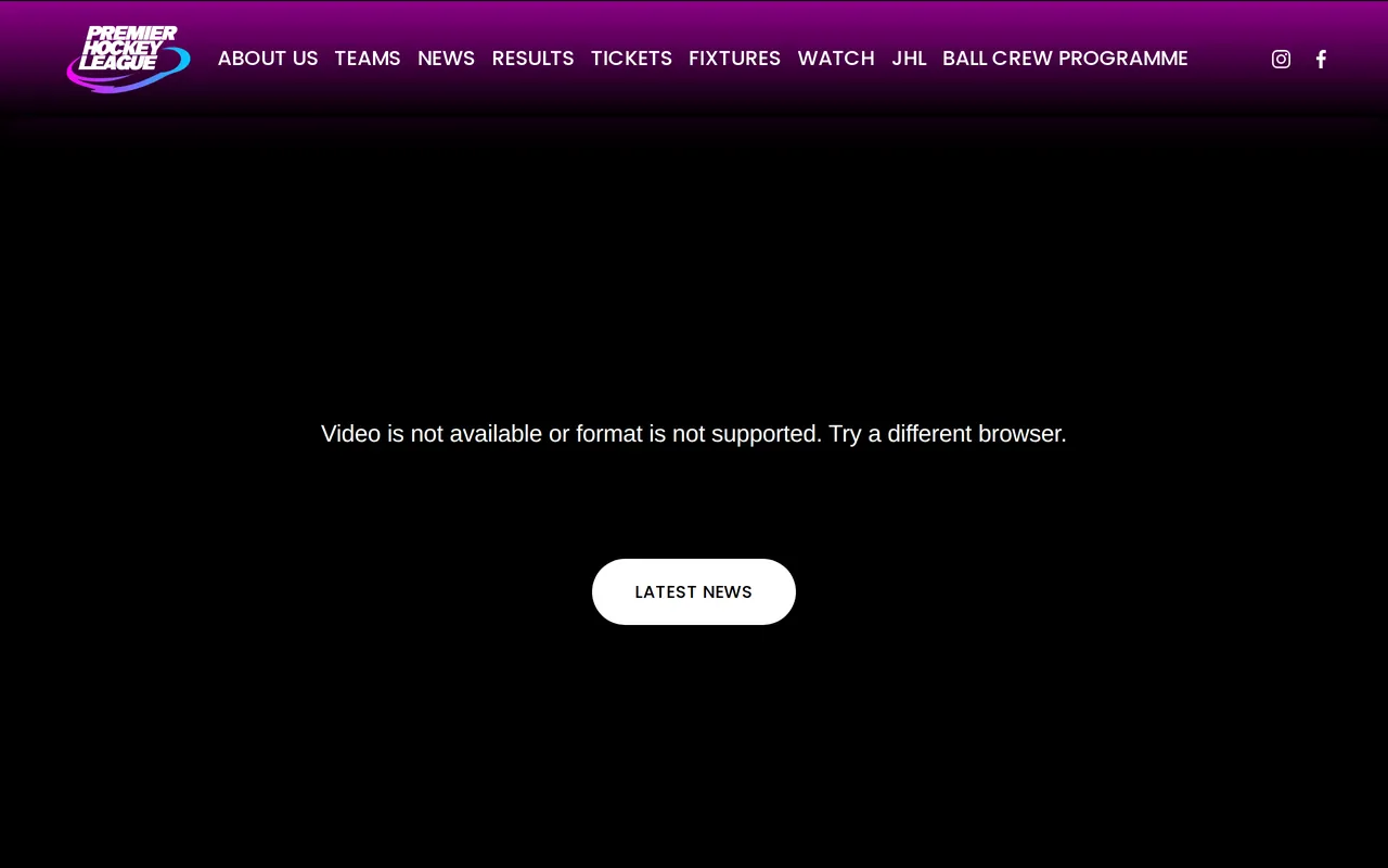 Screenshot van de competitiesite